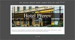 Desktop Screenshot of hotelprerov.com