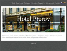 Tablet Screenshot of hotelprerov.com